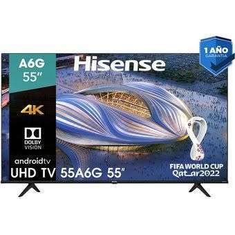 Linio:Pantalla Smart TV HISENSE 55A6G 55 LED 4K UHD (KUESKIPAY)