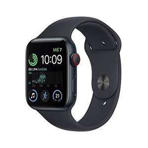 Amazon: Apple Watch SE (2da Generación) (GPS + Cellular, 44mm) - Caja de Aluminio Color Medianoche (Reacondicionado)