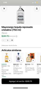 Uber Eats: Tequila mayorazgo reposado cristalino