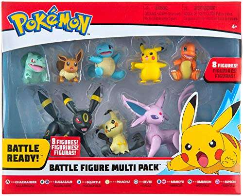 Amazon: Paquete de 8 figuras de Batalla Pokémon