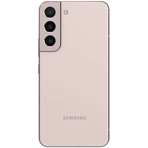 Amazon Us, Samsung Galaxy S22, desbloqueado de fabrica, 128 GB, camara y video 8K, pantalla mas brillante, oro rosa, renovado