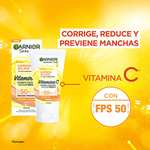 Amazon: Garnier Crema Hidratante Todo protección solar FPS50 y Vitamina C Express Aclara 40gr | Planea y Ahorra, envío gratis con Prime