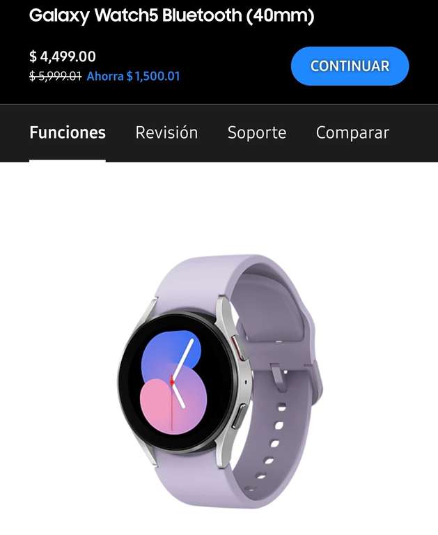 Samsung Store: Smart watch Samsung Galaxy 5