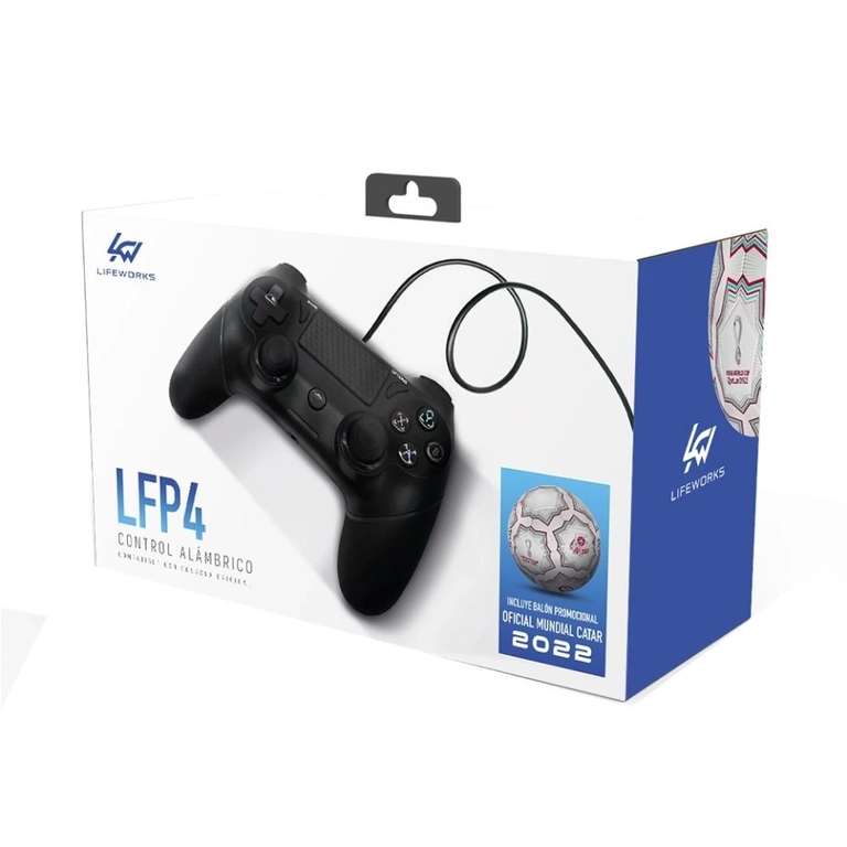 Walmart: Control Alámbrico Lifeworks LFP4 PlayStation 4 Más Balón