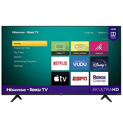 Amazon: Hisense SmartTV 58" 4K LED con Roku, Compatible Google Assistant/Alexa, Motion Rate 120, HDR10, DTS Studio Sound (Reacondicionado)