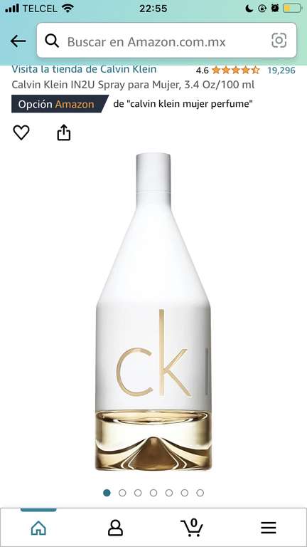 Amazon: Perfume Calvin Klein IN2U Spray para Mujer,100 ml