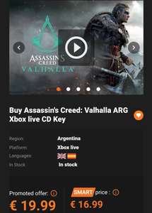 Gamivo - Assassin's Creed: Valhalla (ARG) Xbox Key