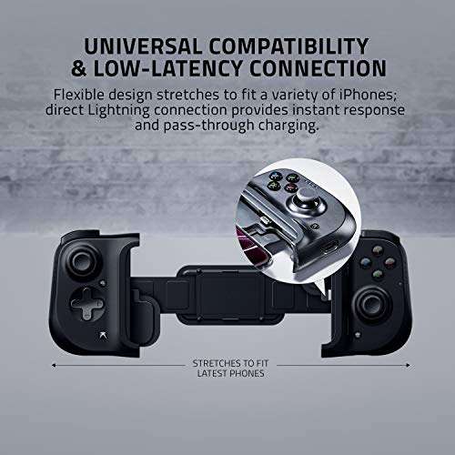[Amazon USA] Razer Kishi V1 for iPhone control para celular, color negro