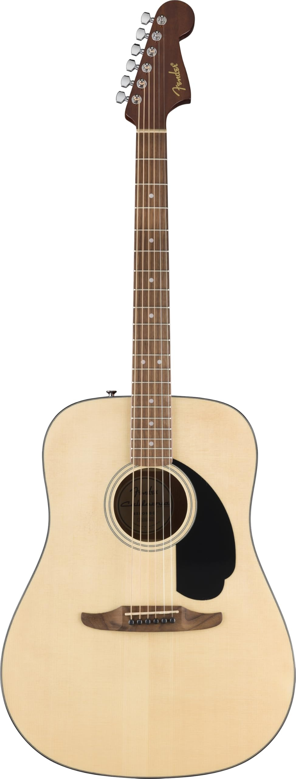 Amazon: Guitarra Acústica Fender California Standard Redondo, Tapa de Pícea, Color Natural