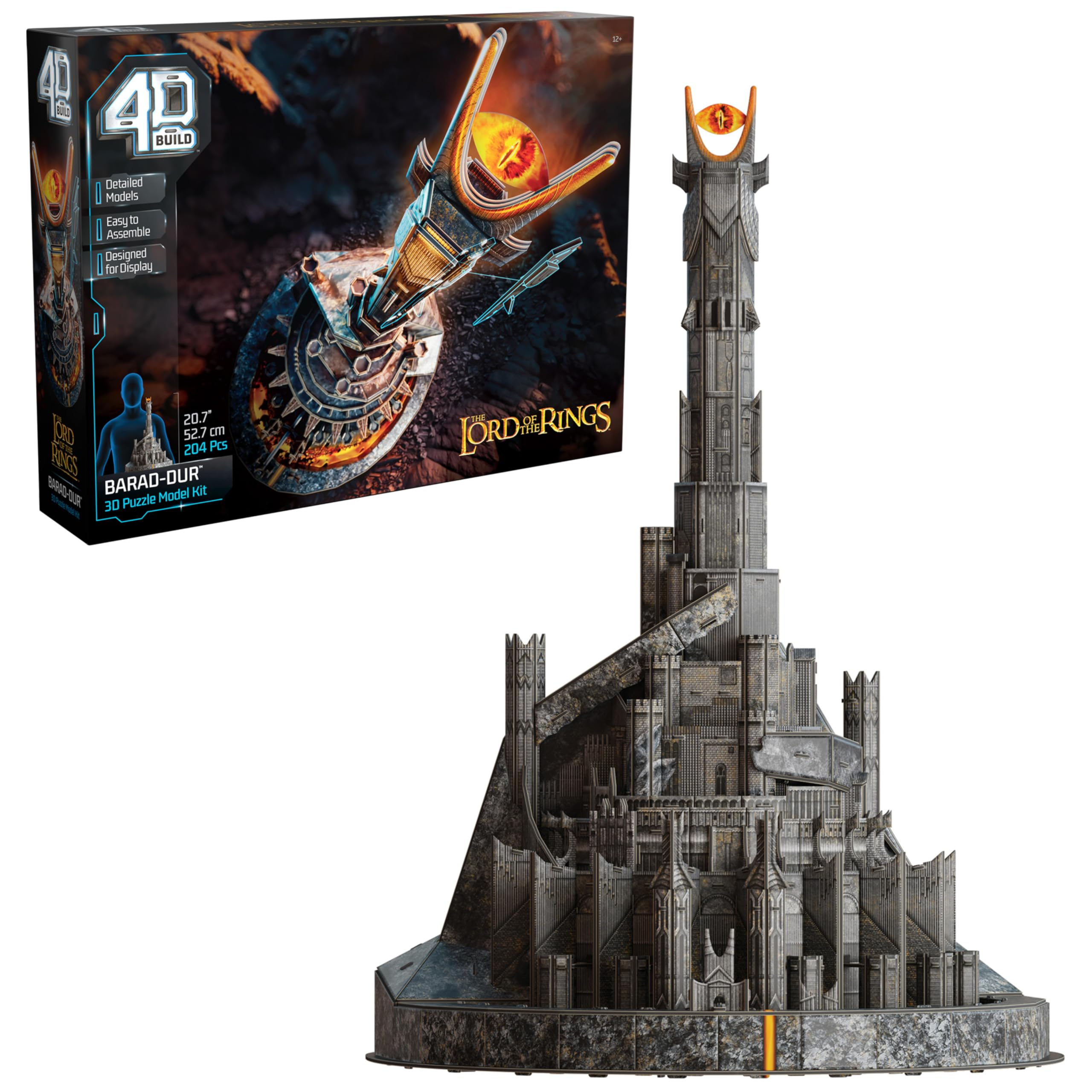Amazon: Construcción 4D, Lord of The Rings Barad-Dur Eye of Sauron, Kit de Modelo 3D, Lord of The Rings coleccionables, 204