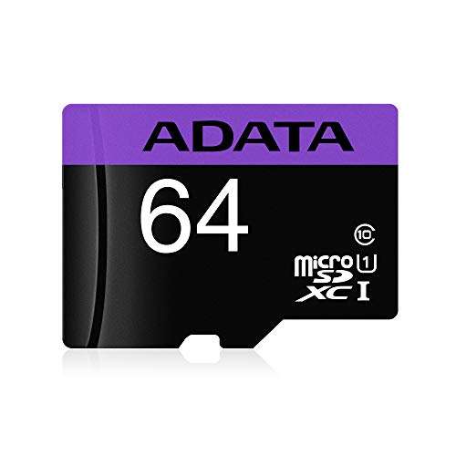 Amazon: ADATA 64 GB Memoria Micro SD (Clase 10)
