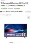 Walmart: TV Samsung 55 Pulgadas 4K Ultra HD Smart TV LED UN55AU7000FXZX