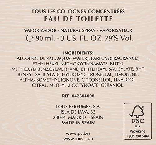 Amazon: Perfume Tous Les Colognes For Women, 90 Ml