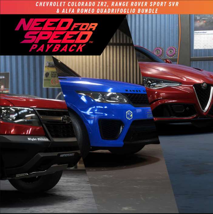 PlayStation Store: DLC Paquete de Chevrolet, Range Rover y Alfa Romeo GRATIS | Need for Speed Payback
