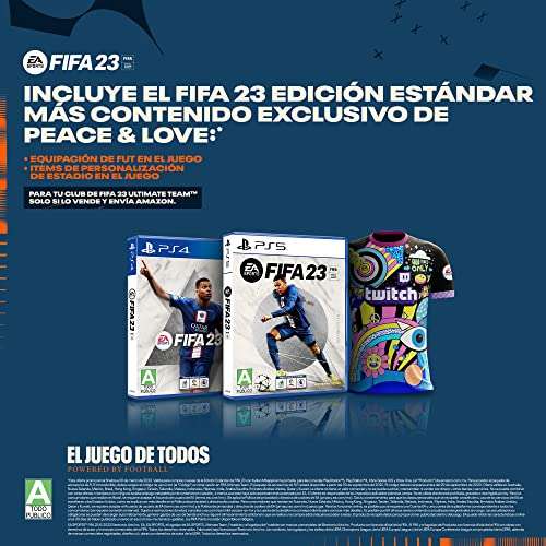 Amazon: PRE-VENTA FIFA 23 con Contenido exclusivo (el costo cambia dependiento del tipo de consola | Ejemplo: FIFA 23 para PS5)