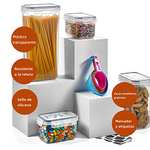 Amazon - Contenedores para Alimentos, Juego de 30 Recipientes Herméticos de Plástico Transparentes, sin BPA, Etiquetas, Marcador.