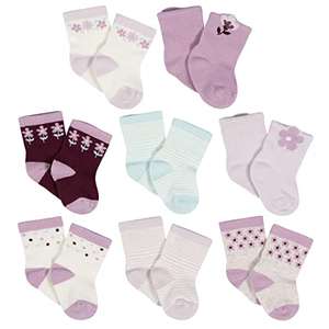Amazon Gerber Baby Girls 8 pares de calcetines a prueba de movimientos 6-9 meses- envío prime