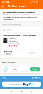 Linio: Xiaomi Mi 11 5g de 128GB y 8GB de RAM ( El precio se llega al pagar con Paypal + cupón)