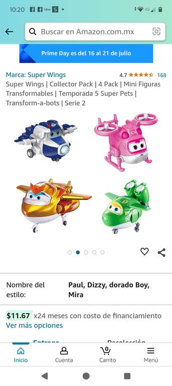 Amazon, Super Wings Collector Pack 4 Pack
