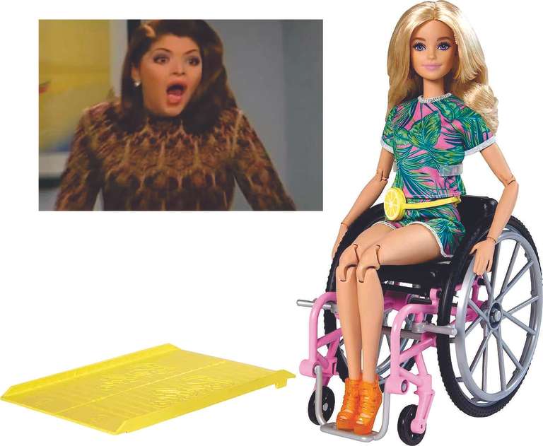 Amazon: Barbie Fashionista Fashionista en Silla de Ruedas