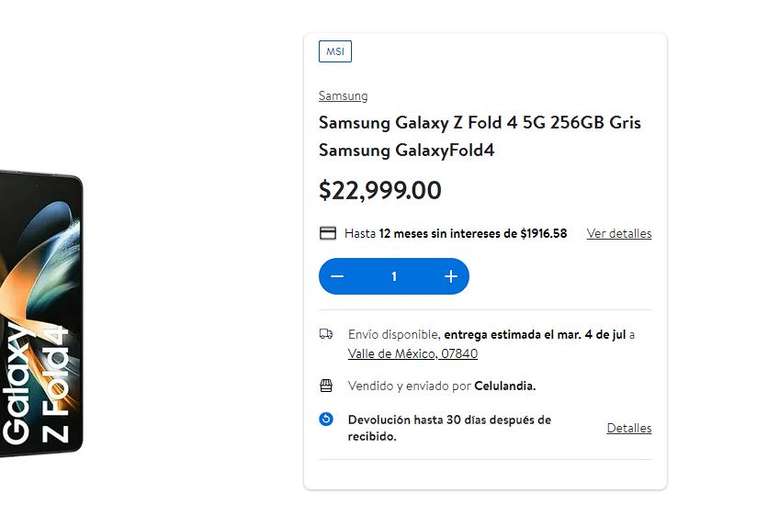 Walmart: Galaxy Fold 4 256 gb