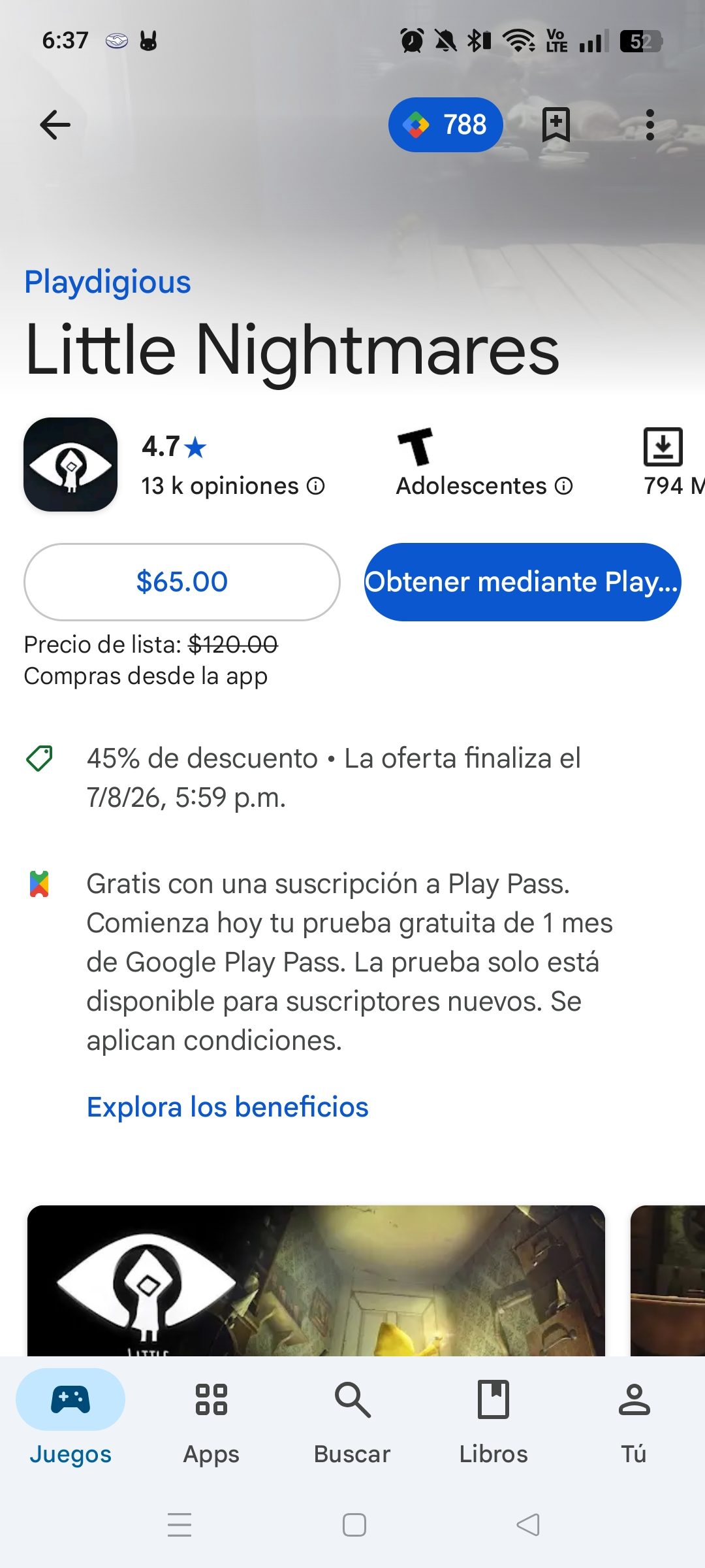 Google Play: Little Nightmares