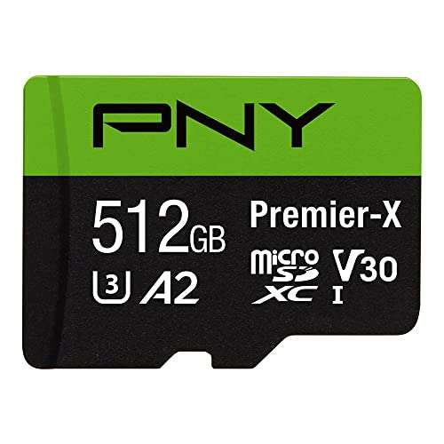 Amazon: MicroSD PNY 512GB Premier-X Class 10 U3 V30