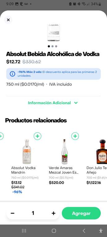 Rappi: Vodka más barato que un gansito | Rappi Turbo. - Santa Fé, Ciudad de México