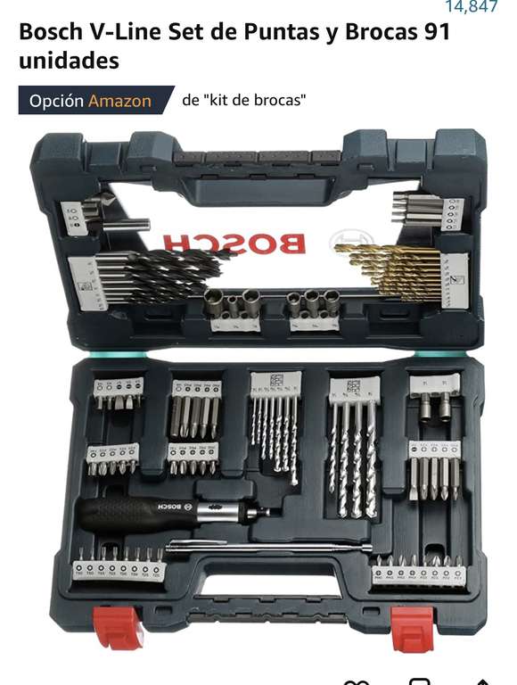Puntas y brocas Bosch 91 piezas (Amazon)