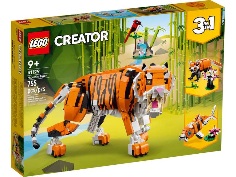 Amazon: LEGO Tigre majestuoso 755 piezas