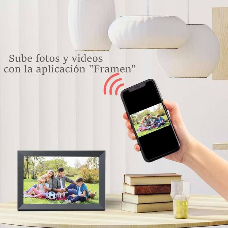 Amazon: Portaretratos Digital WiFi - 10.1 Pulgadas Marco de Fotos Digital con HD IPS Pantalla Táctil, Almacenamiento de 32 GB