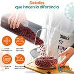 Amazon: ANNY'S KITCHEN Juego de 7 Recipientes Herméticos para Alimentos, Sellado fácil, Organización de Cocina
