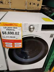 Walmart Lavadora LG 12 Kgs Carga Frontal