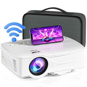 Amazon Mini proyector WiFi portátil de vídeo películas al aire libre cine en casa HDMI Multimedia 1080P 7500L 120"