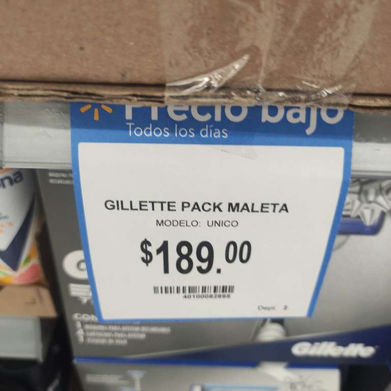 Walmart: Gillette Pack Maleta (maquina + 4 cartuchos + estuche de viaje)