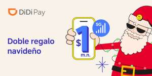 Didi pay: Recarga de 30 a un peso y recarga de 10 a 1 peso