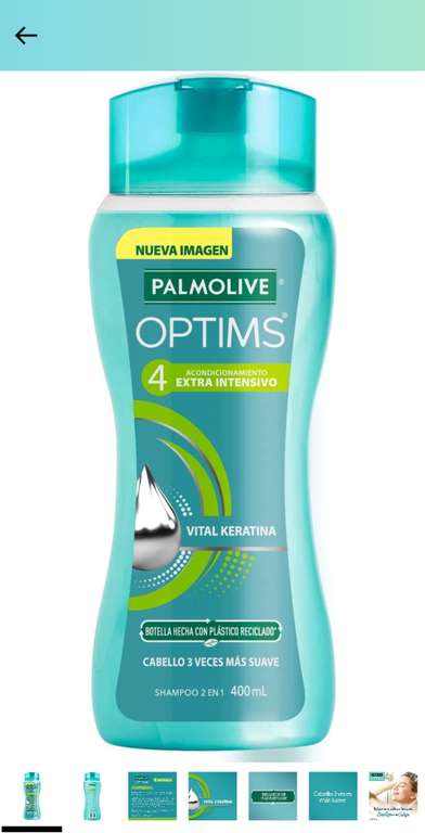 Amazon: Shampoo Palmoilve Optims Nivel 4 400ML