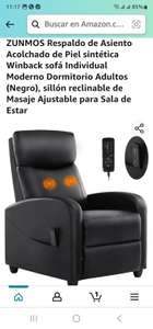 Amazon: Sillón reclinabile con masaje integrado