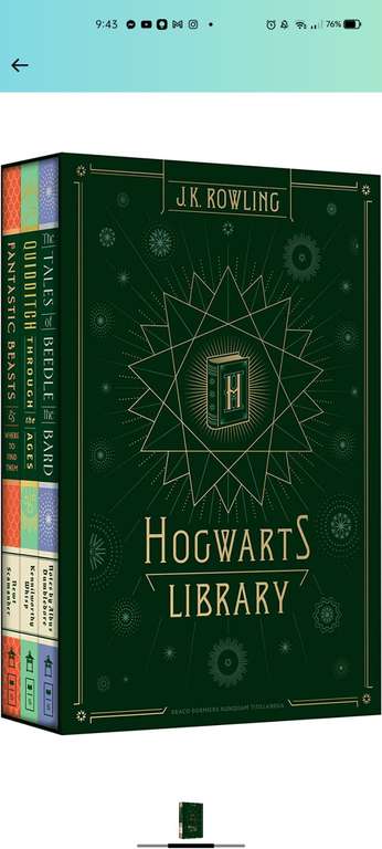 Amazon: Hogwarts Library, pasta dura