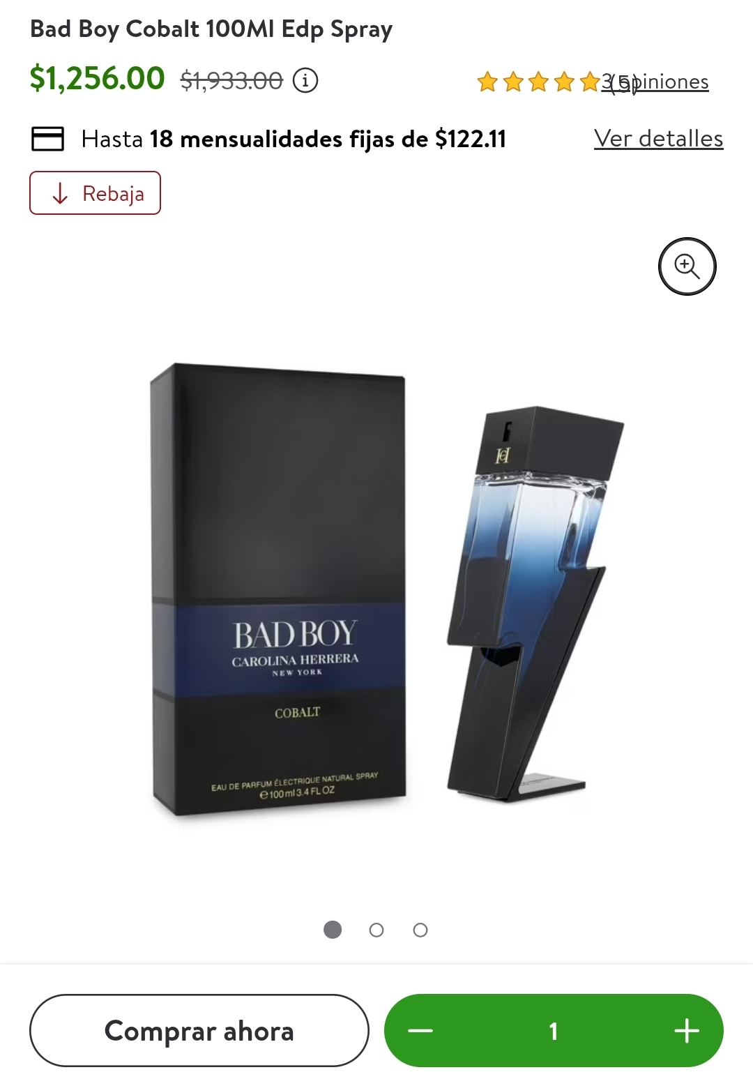 Bodega Aurrera: Bad Boy Cobalt 100MI Edp Spray