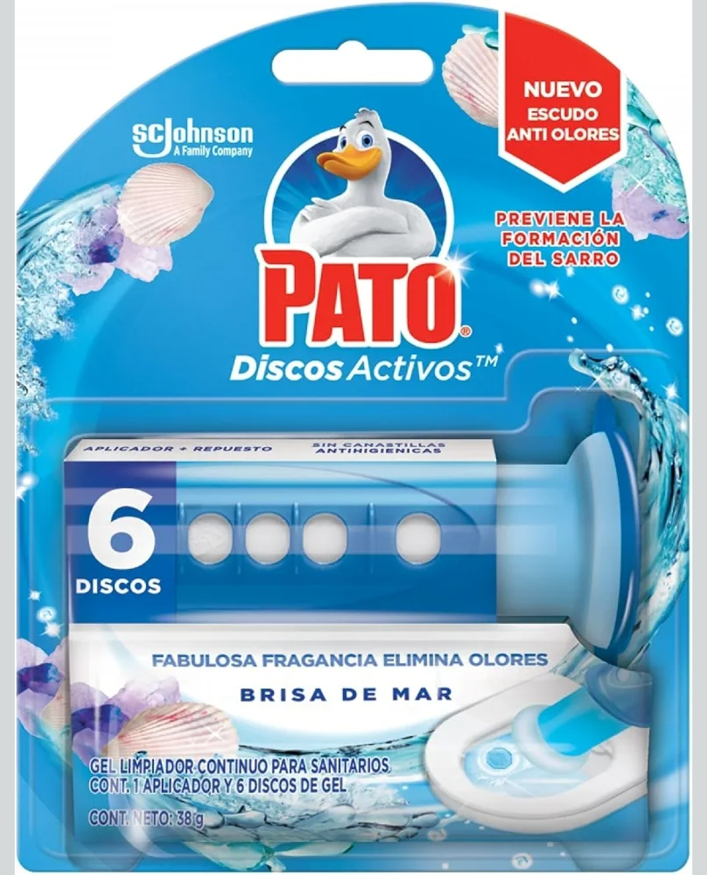 Amazon: $28 ||| 3x2 + PyA ||| Pato Baños Discos Activos Brisa de Mar con Aplicador