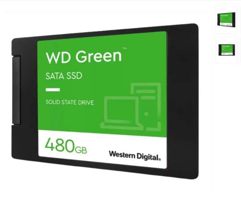 Abasteo: SSD Western Digital WD Green, 480GB