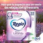 Amazon - Papel higiénico Regio Aires de Lavanda 32 rollos, 200 hojas dobles