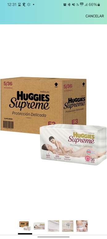 Amazon Huggies Supreme Pañal Bebé, Etapa 3 Unisex, Caja con 180 Piezas, Ideales para Bebés de 7 a 10 kg (planea y cancela + cupon)
