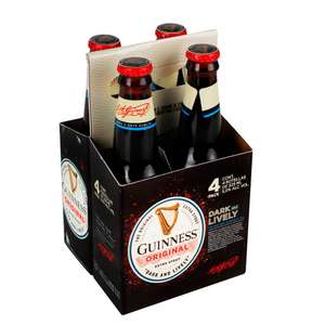 Cornershop | POP |, Soriana: Cerveza Guinness Oscura Extra Stout 4 pack (3x2 + 40 de descuento) = $66 c/4pack