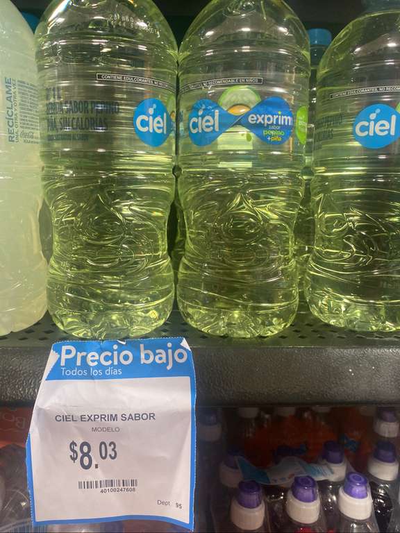 Walmart: Agua ciel exprim 1 litro pepino piña