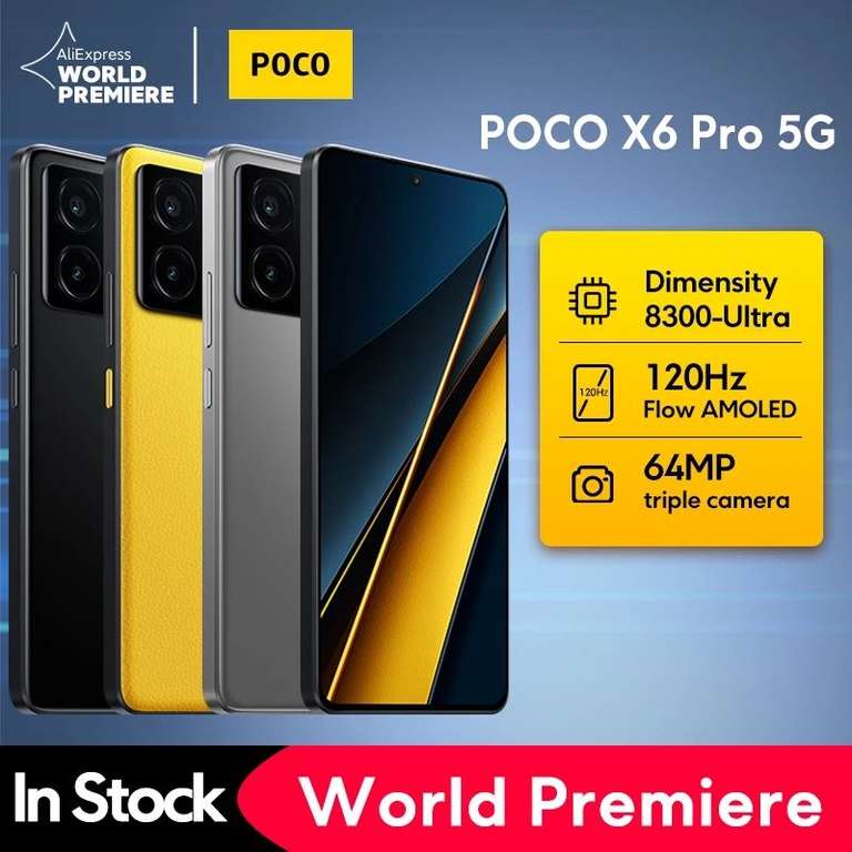 Aliexpress: Poco X6 Pro 5G