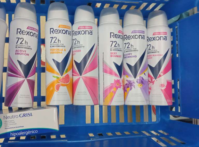 Del Sol: Antitranspirante Rexona women en aerosol 150 ml