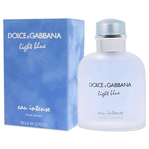 Amazon: Dolce & Gabbana Light blue intense EDP 100ml (Vendido y enviado por Amazon en $1,391.42) (200ml en $1,729.79)