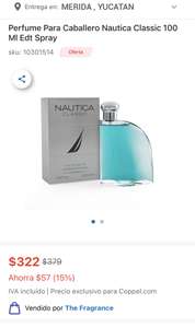 Coppel: Perfume Para Caballero Nautica Classic 100 Ml Edt Spray